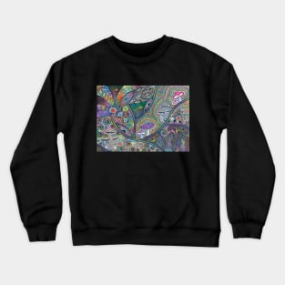 Colorful Trippy Doodle Crewneck Sweatshirt